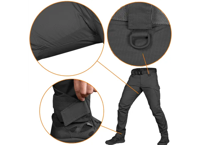 Штани Camotec Герць Rip-Stop Stretch чорні Фото 3